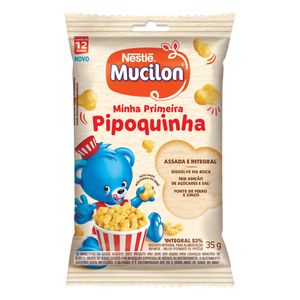 Biscoito de Milho Mucilon Integral Minha Primeira Pipoquinha Pacote 35g