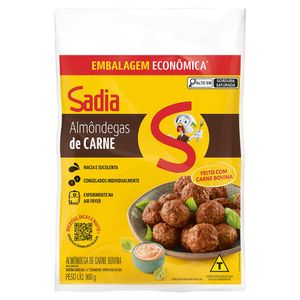 Almôndega de Carne Bovina Sadia Pouch 900g Embalagem Econômica