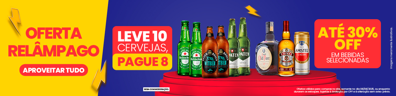 Banner Oferta Relampago de Bebidas